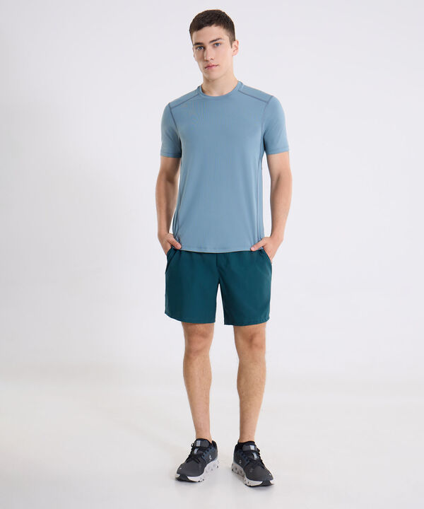 Camiseta Para Hombre AzulMedio image number null