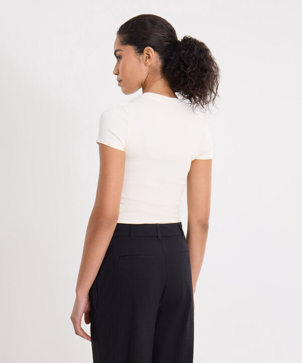 Camiseta Para Mujer Marfil image number null