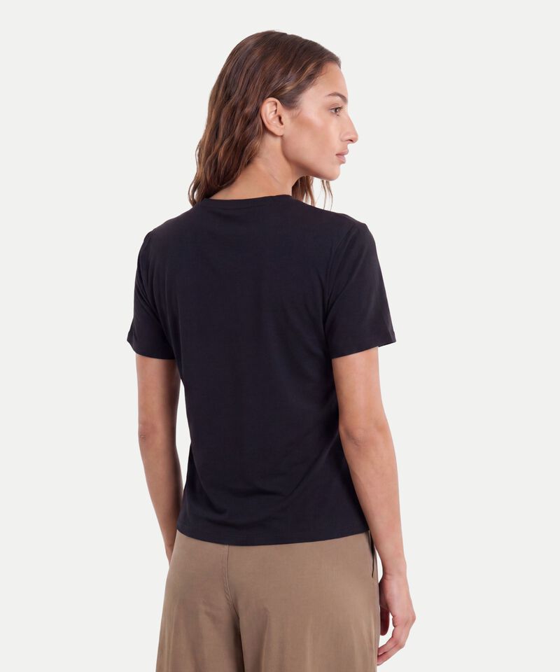 Camiseta Para Mujer Negro