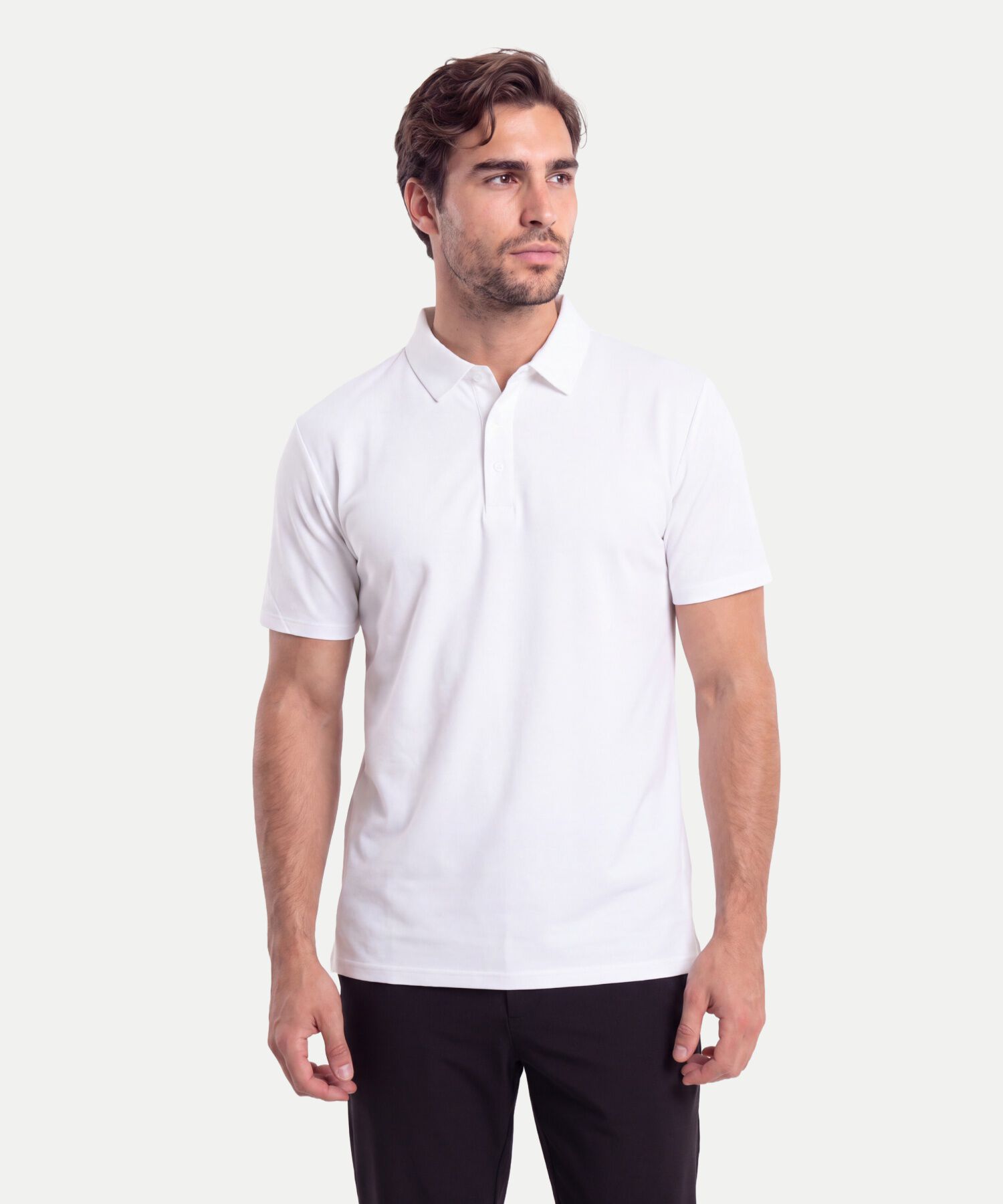 Polo Para Hombre Blanco