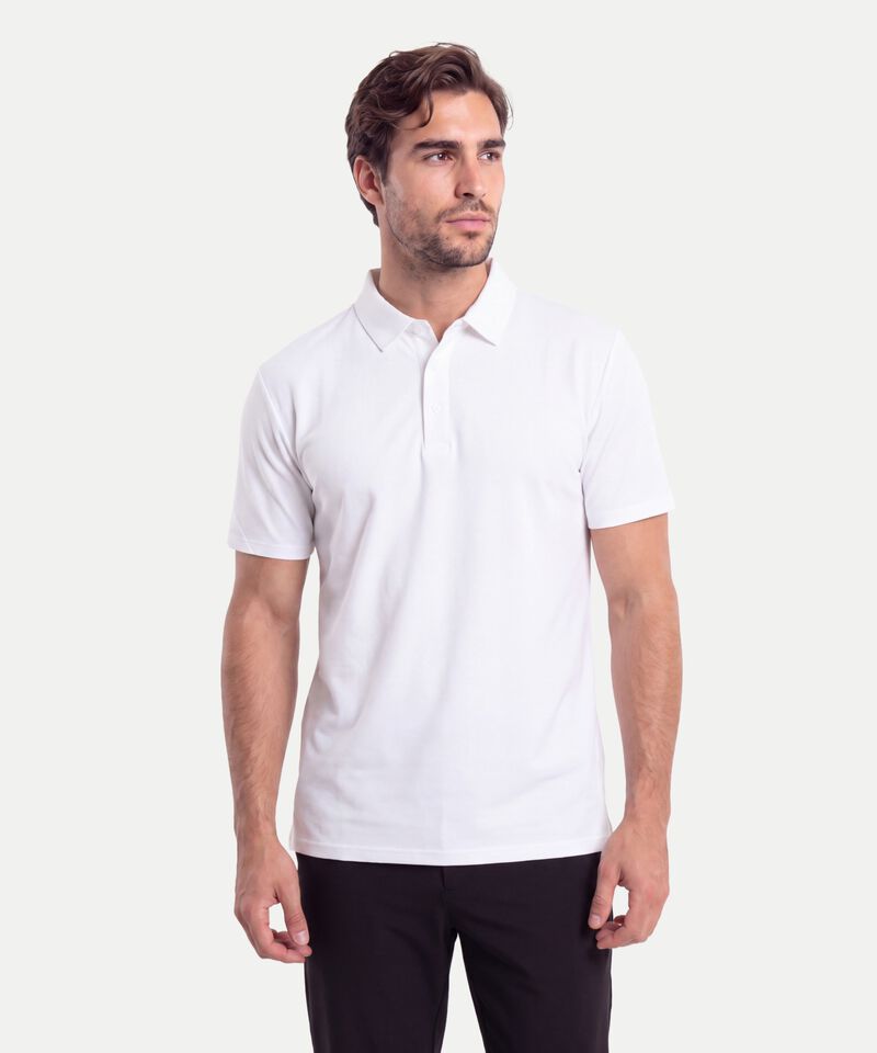 Polo Para Hombre Blanco