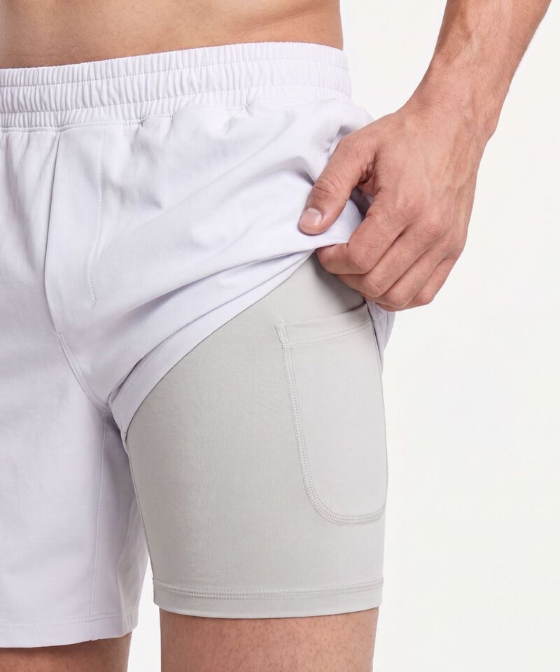 Bermuda Para Hombre GrisClaro