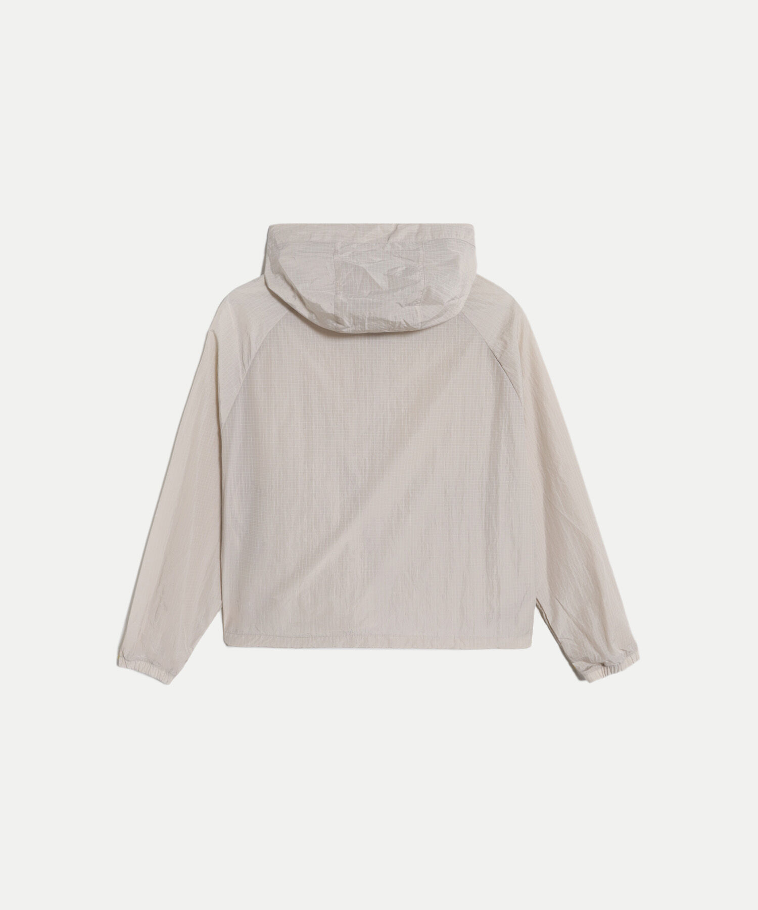 Chaqueta Rompevientos con Capota y Bolsillos, Mocca