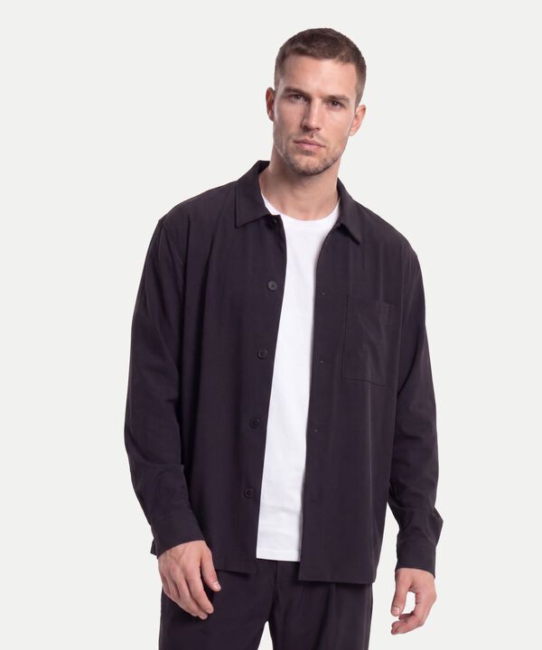 Camisa Para Hombre Negro image number null