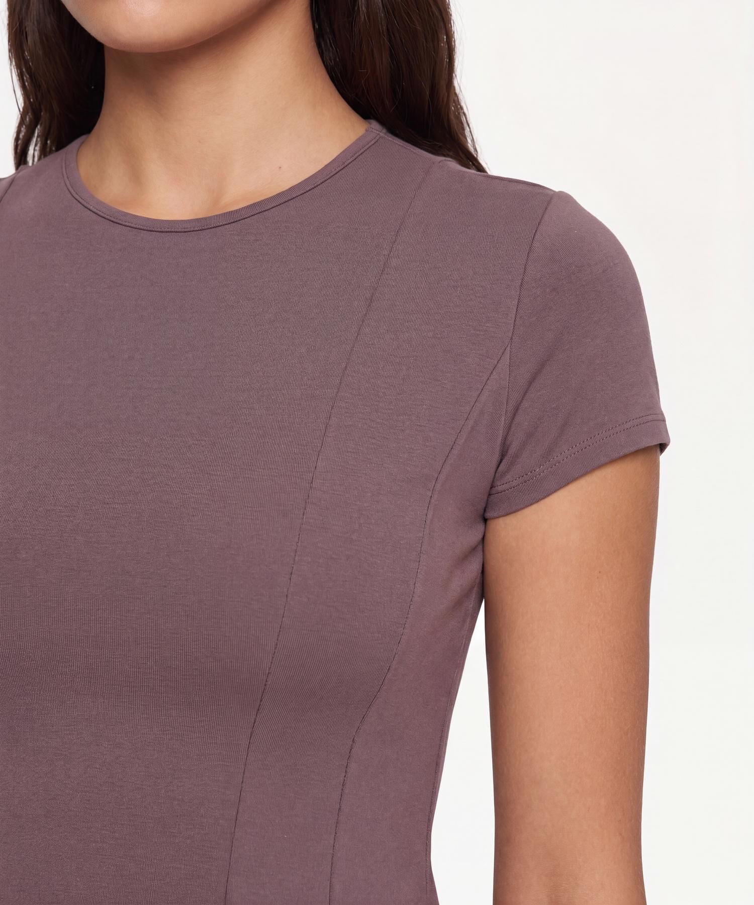 Camiseta Para Mujer Cafe