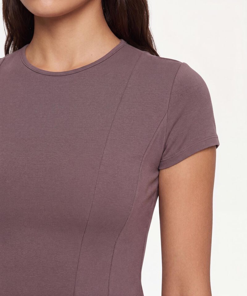 Camiseta Para Mujer Cafe