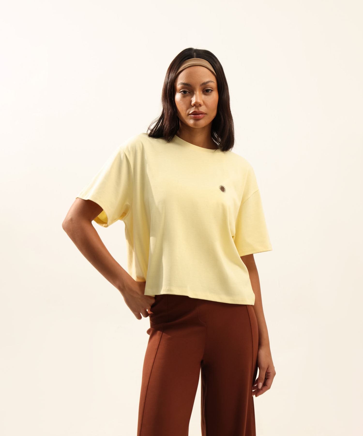 Camiseta Para Mujer Amarillo