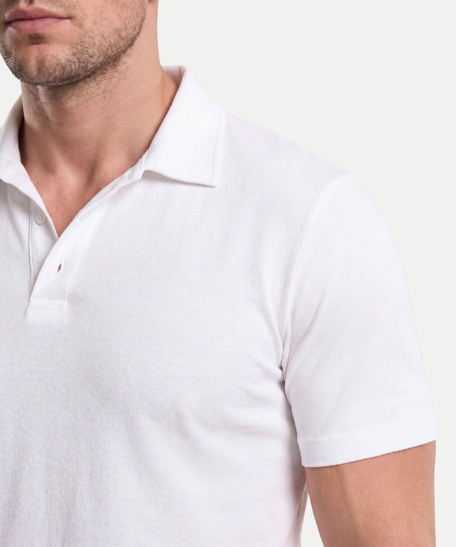 Polo Para Hombre Blanco