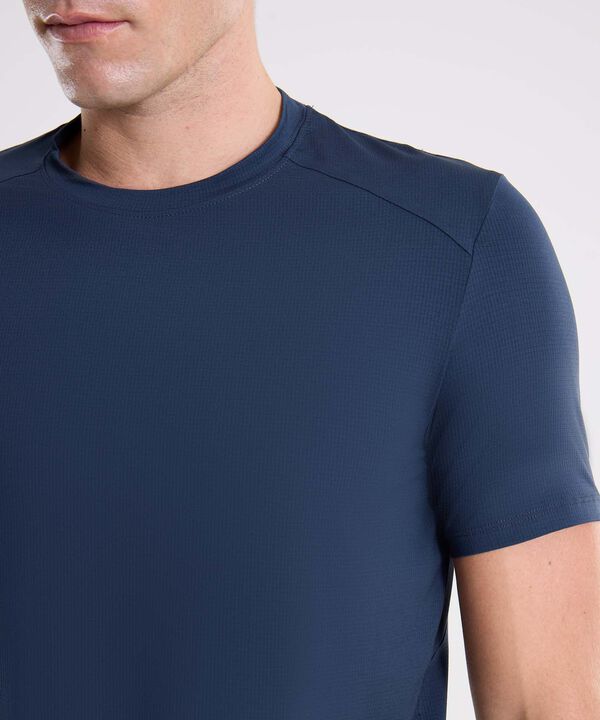 Camiseta Para Hombre AzulOscuro