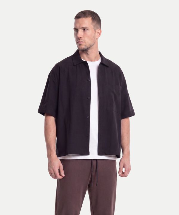 Camisa Para Hombre Negro image number null