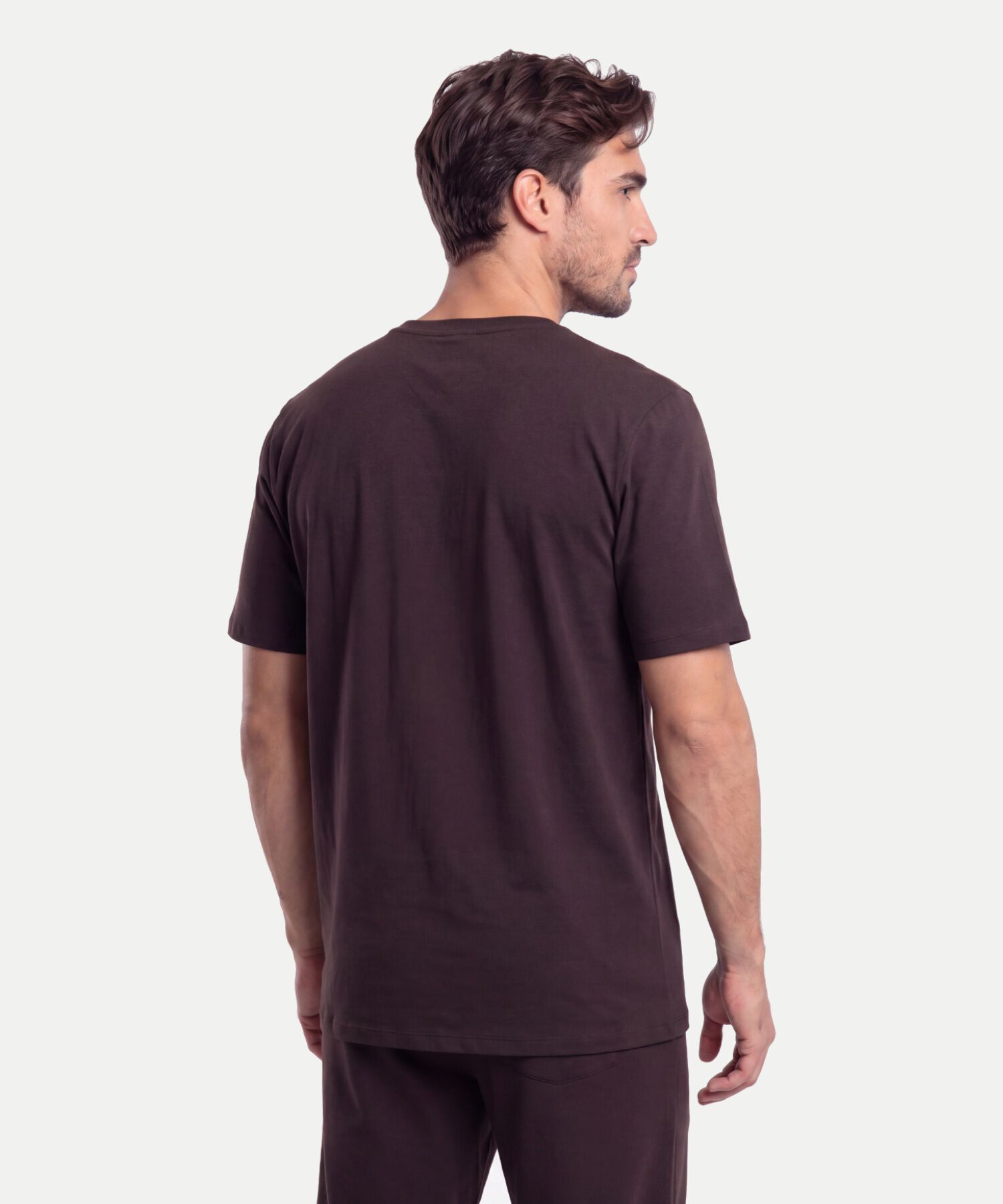 Camiseta Para Hombre CafeOscuro