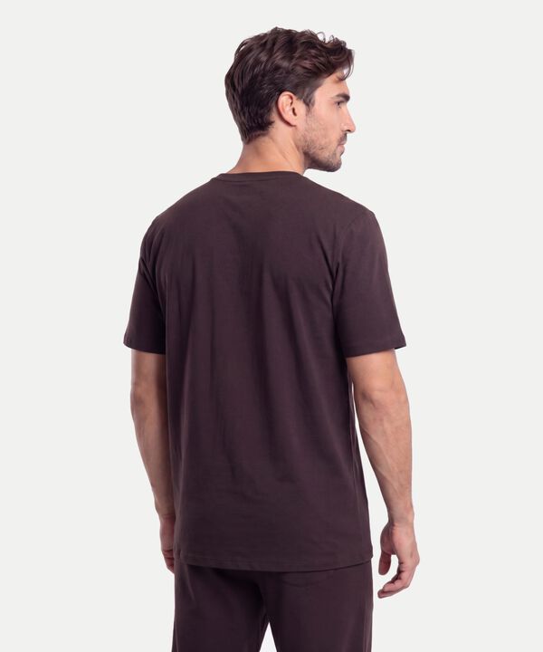 Camiseta Para Hombre CafeOscuro
