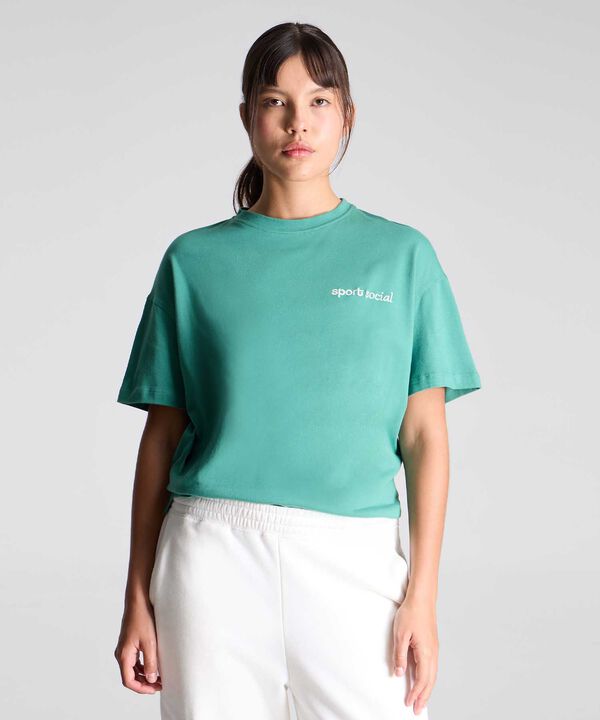 Camiseta Para Mujer Verde image number null