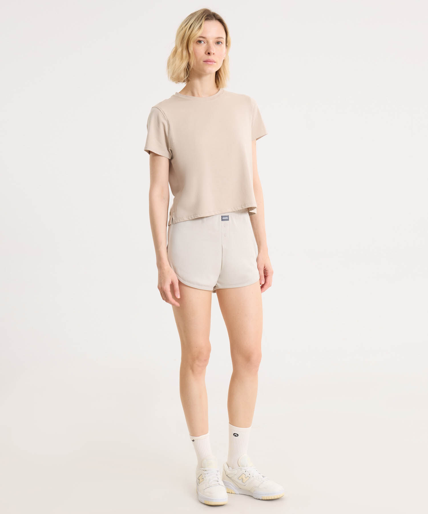 Camiseta Para Mujer Crema