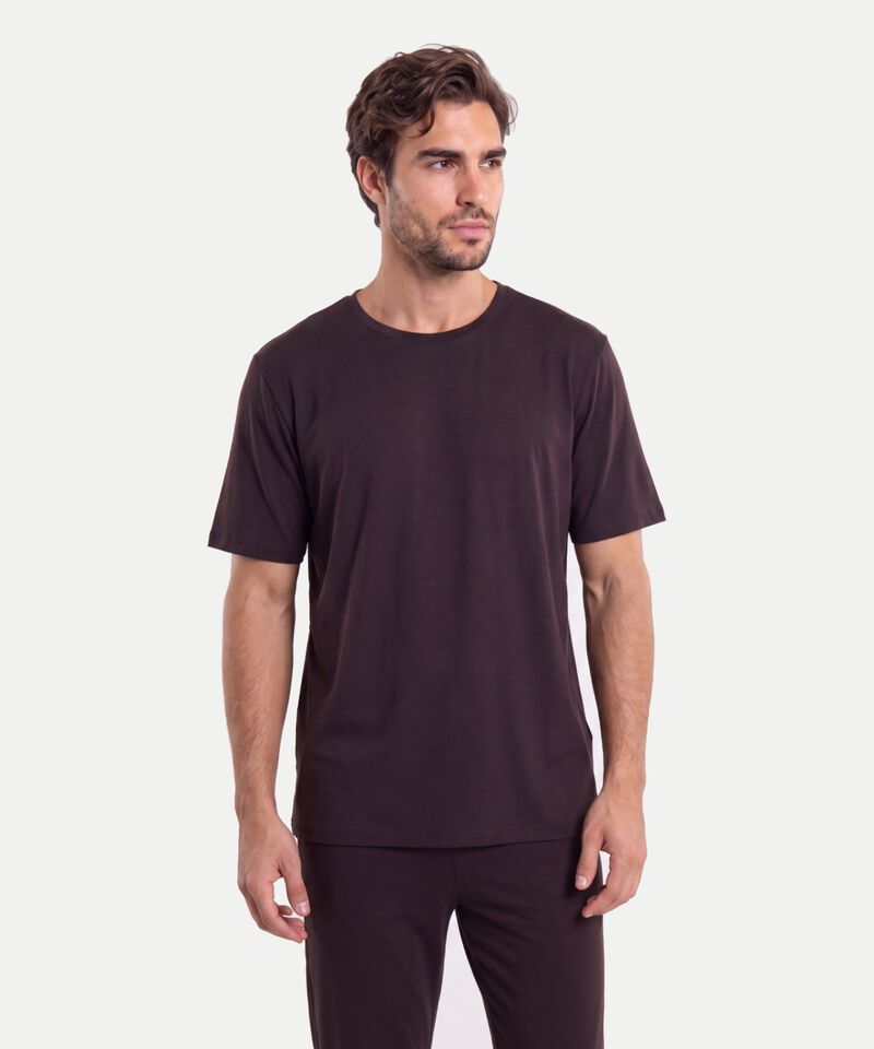 Camiseta Para Hombre CafeOscuro