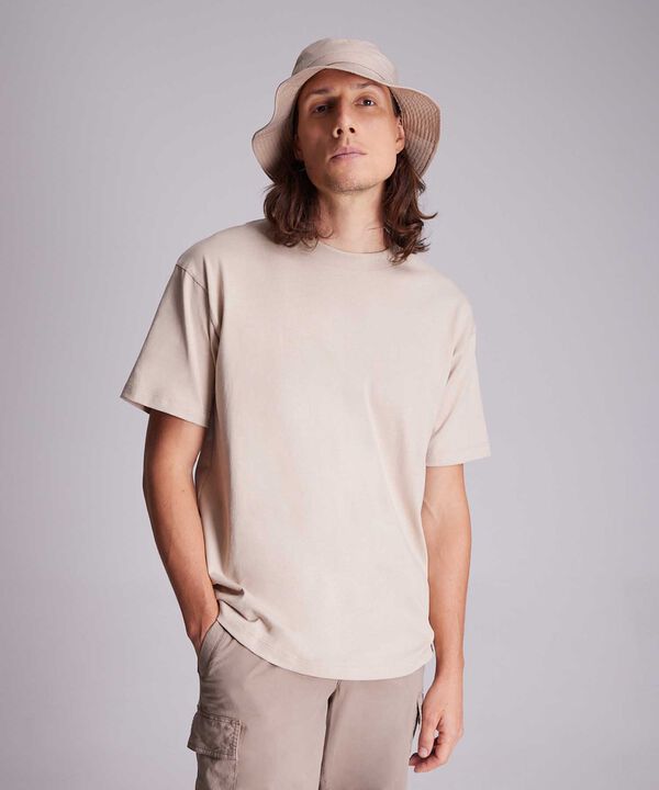 Camiseta Para Hombre Beige image number null