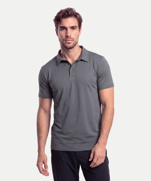 Polo Para Hombre Gris image number null