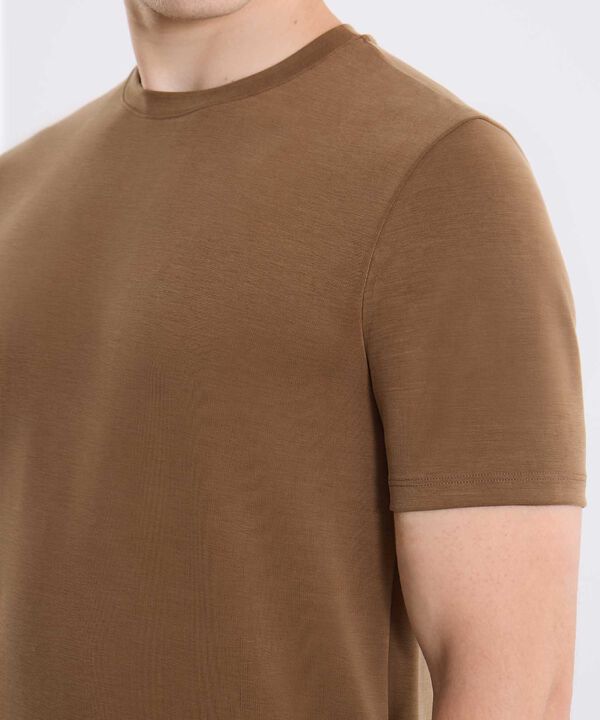 Camiseta Para Hombre Cafe