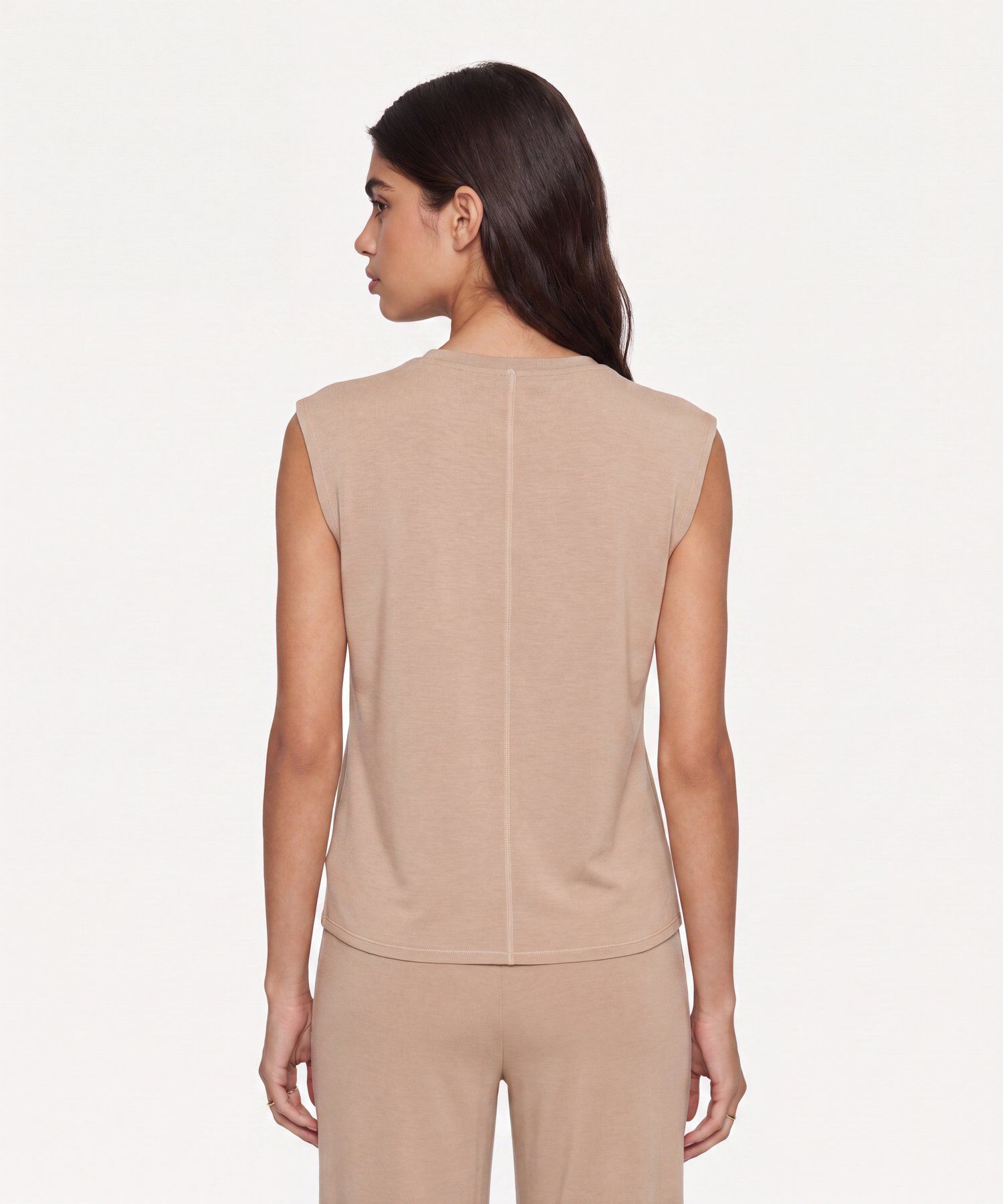 Camiseta Para Mujer Crema
