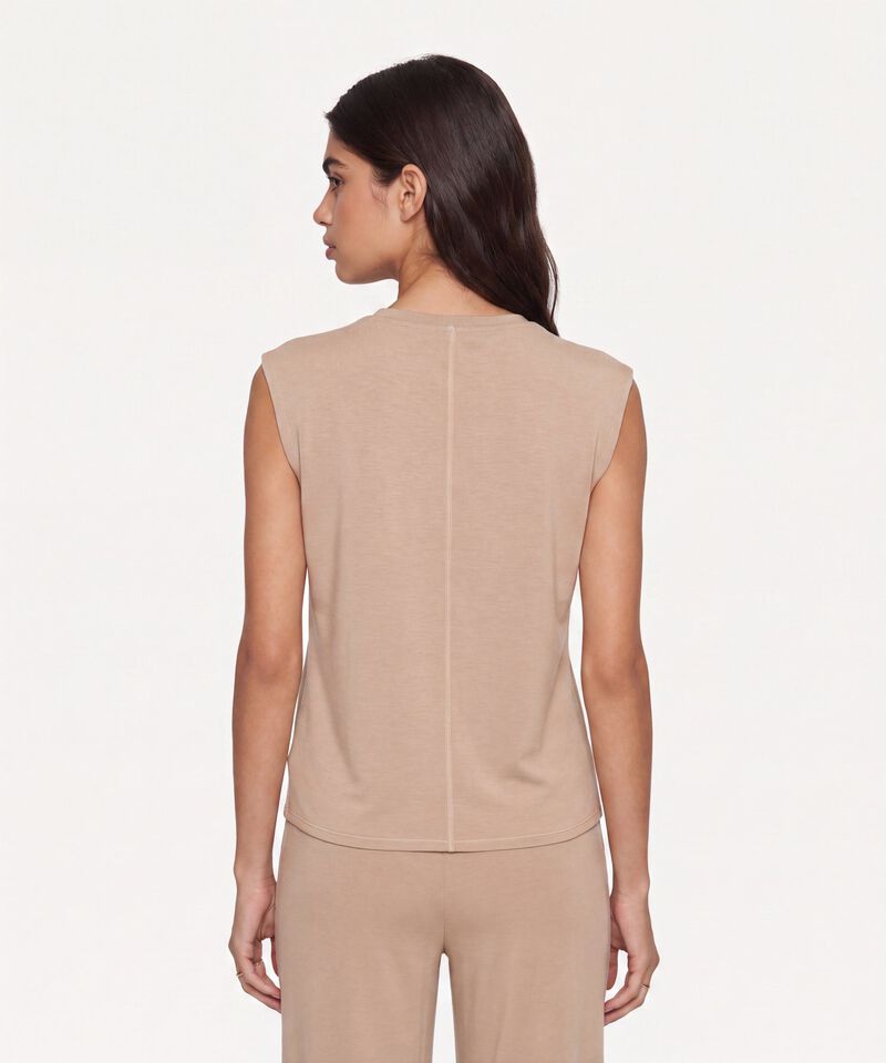 Camiseta Para Mujer Crema
