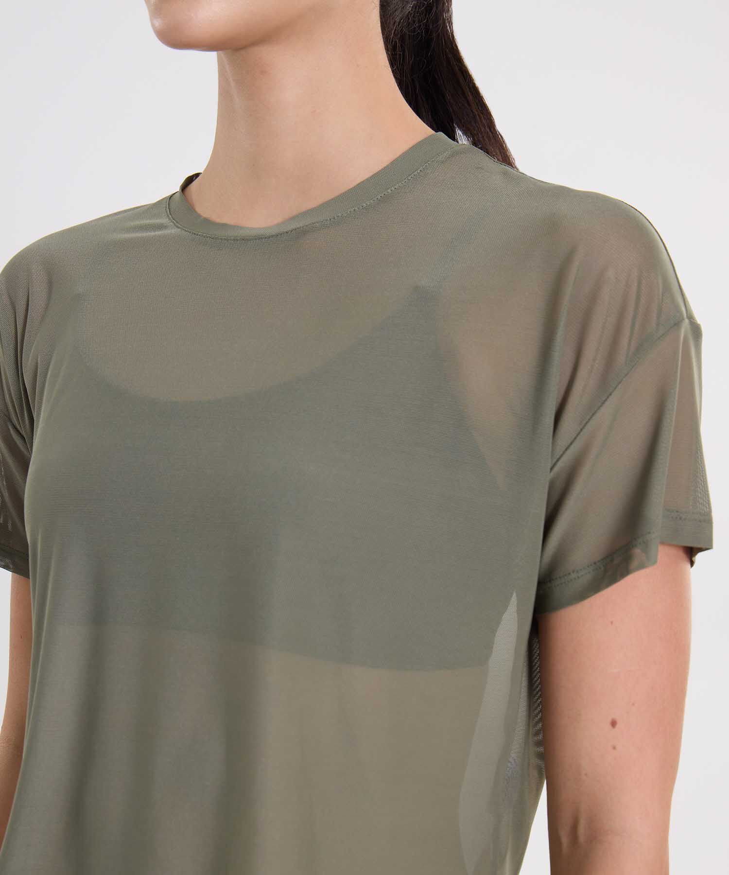 Camiseta Para Mujer Verde