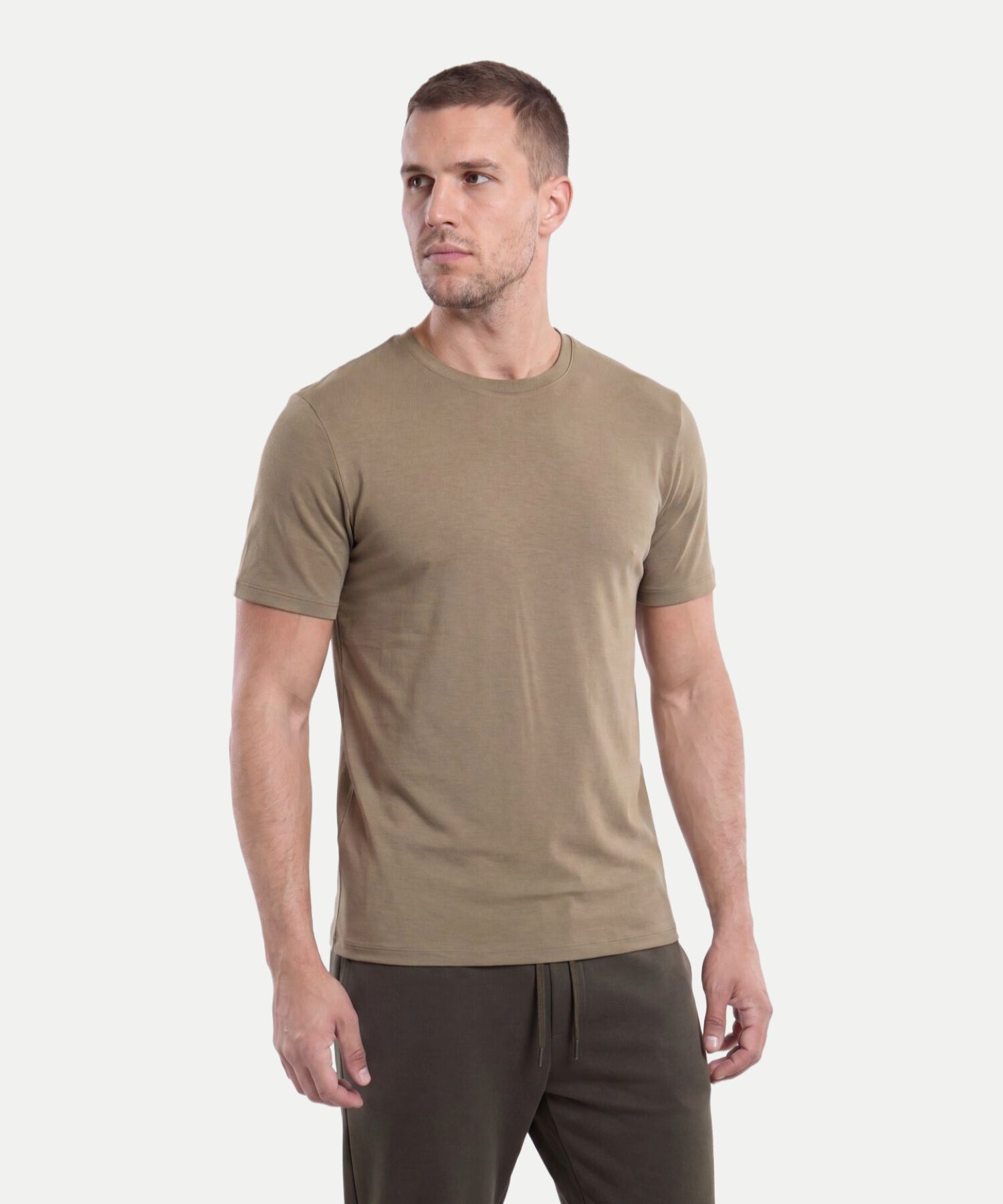 Camiseta Para Hombre VerdeOliva