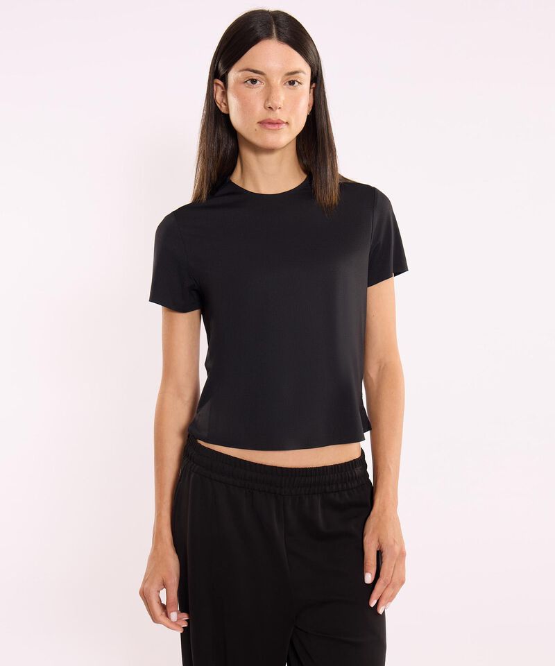 Camiseta Para Mujer Negro