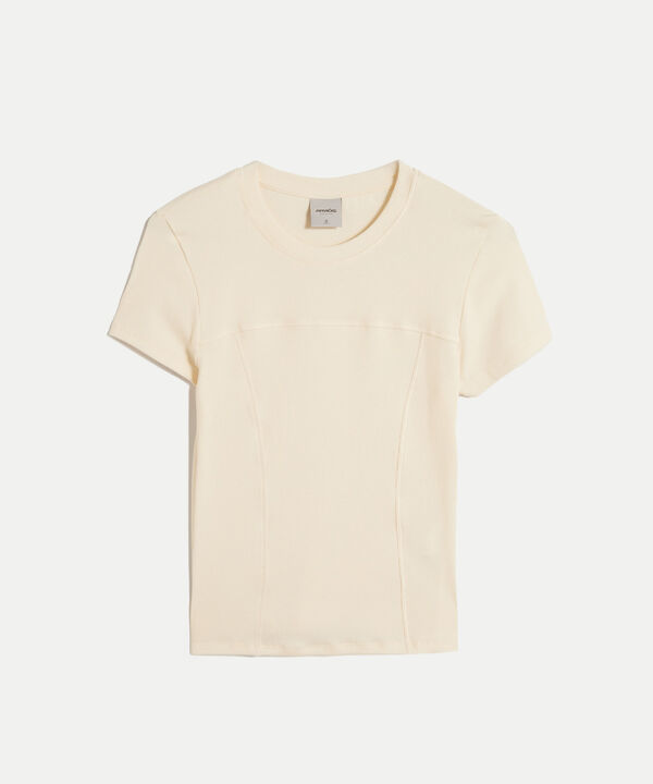 Camiseta Para Mujer Marfil image number null
