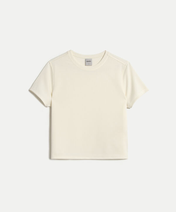 Camiseta Para Mujer Marfil image number null