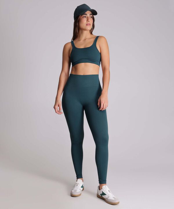 Leggins Para Mujer VerdeOscuro image number null