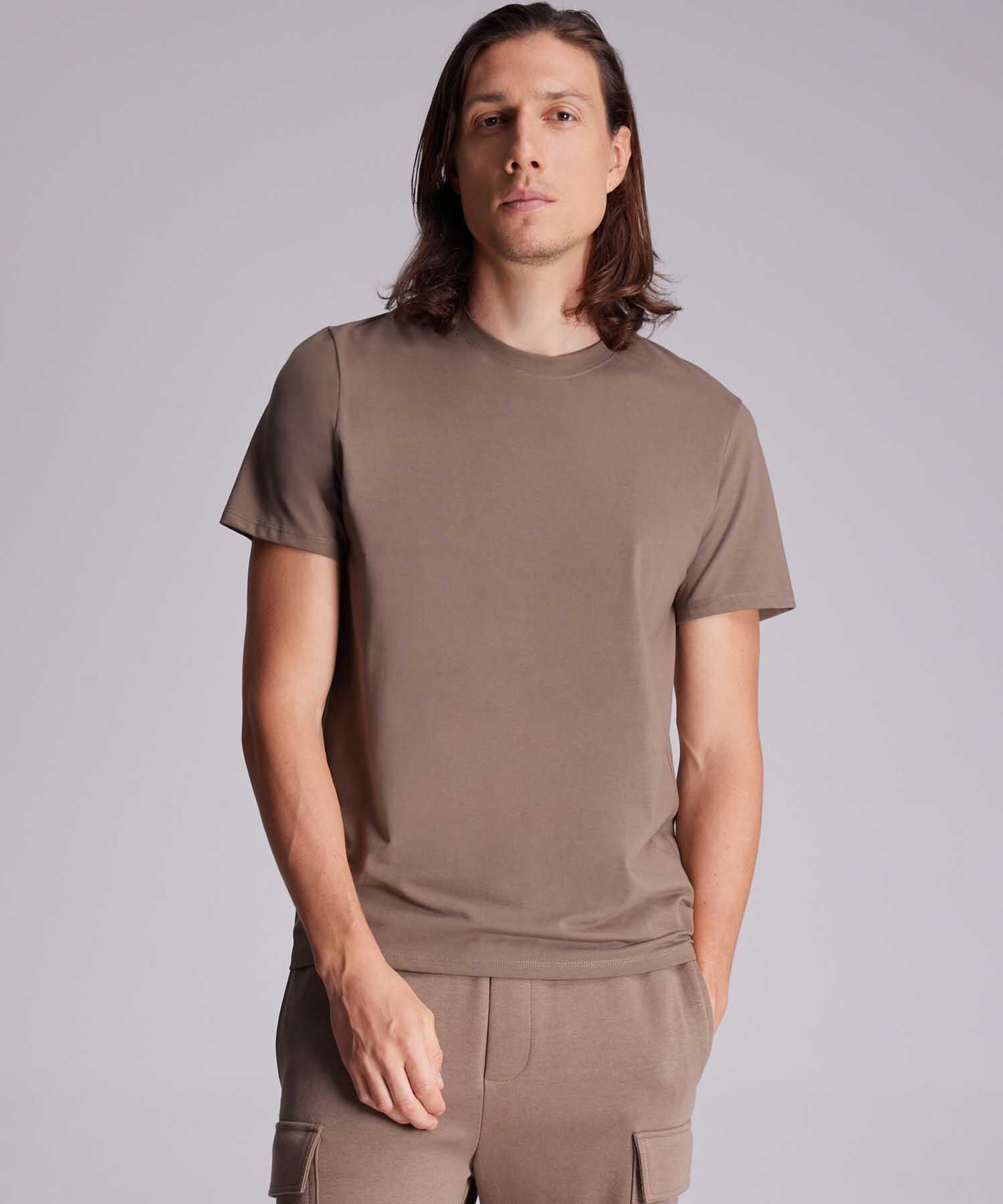 Camiseta Para Hombre Cafe