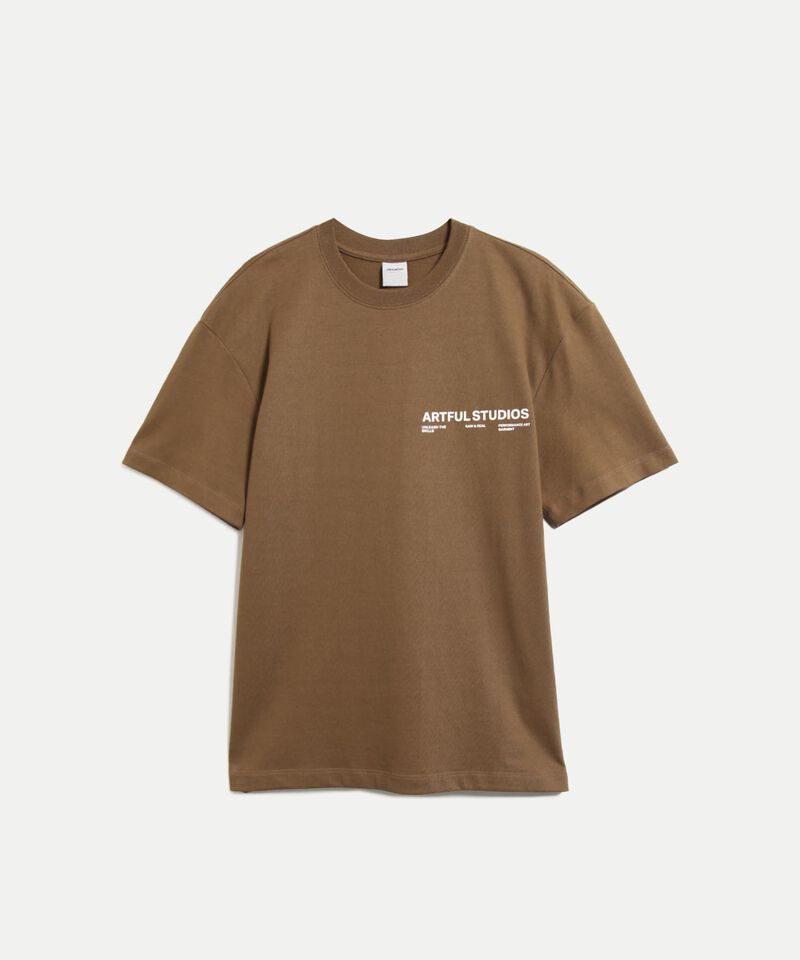 Camiseta Para Hombre Cafe