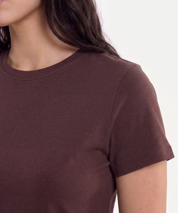 Camiseta Para Mujer Cafe