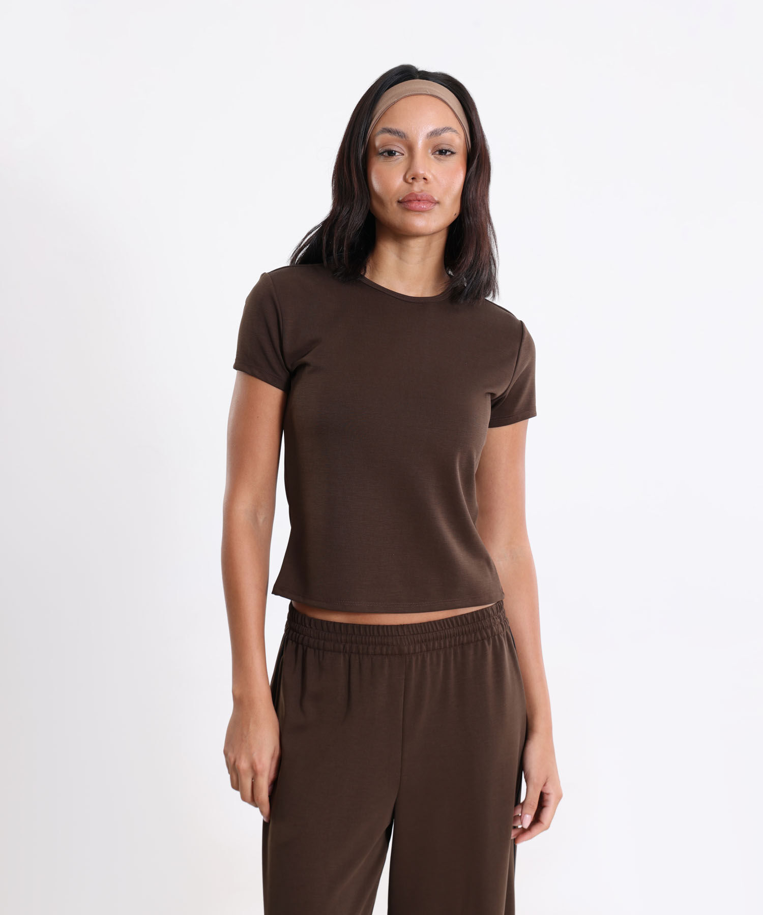 Camiseta Para Mujer Cafe