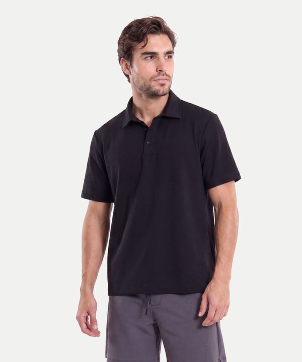 Polo Para Hombre Negro image number null