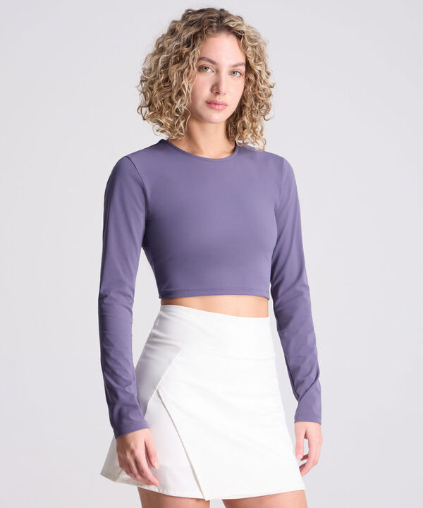 Camiseta Para Mujer GrisOscuro image number null