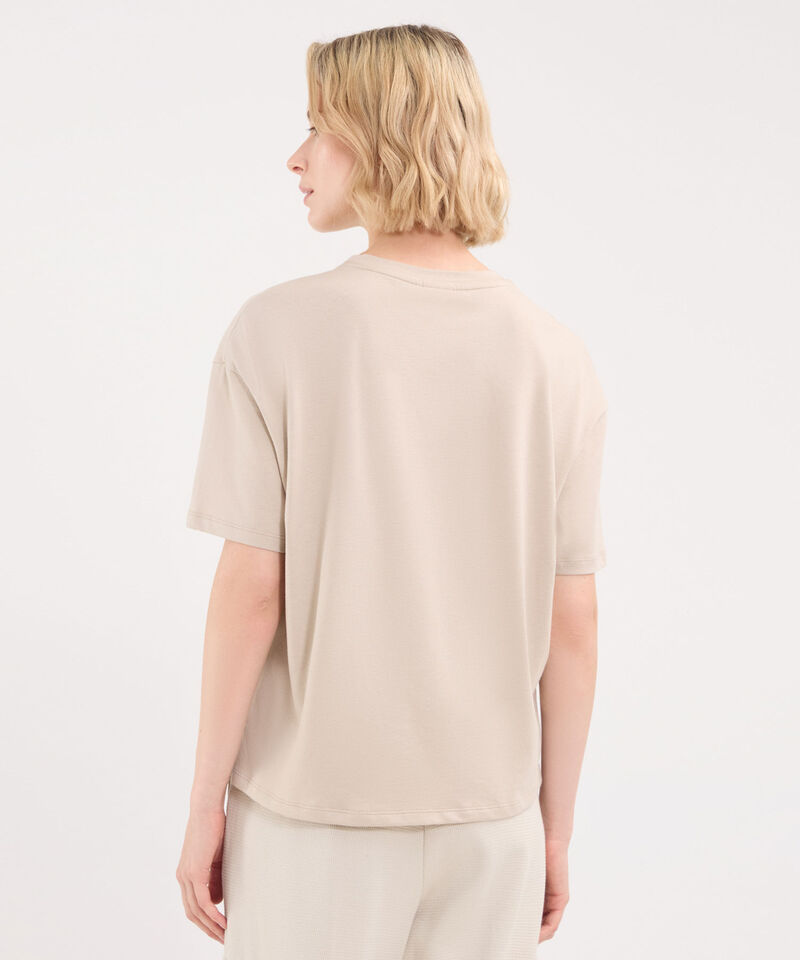 Camiseta Para Mujer Beige