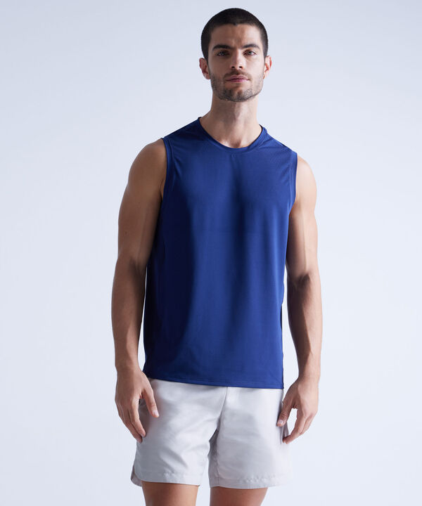 Camiseta Para Hombre Azul image number null