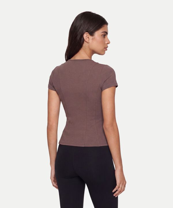 Camiseta Para Mujer Cafe
