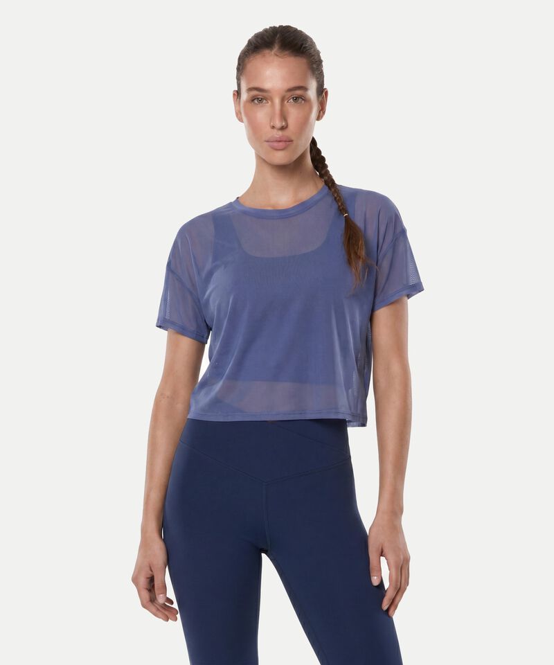 Camiseta Para Mujer Azul