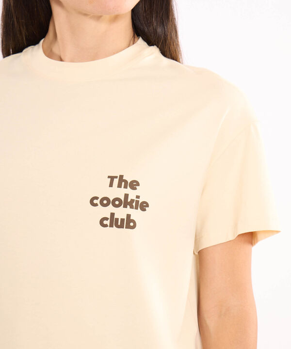 Camiseta Para Mujer Crema image number null