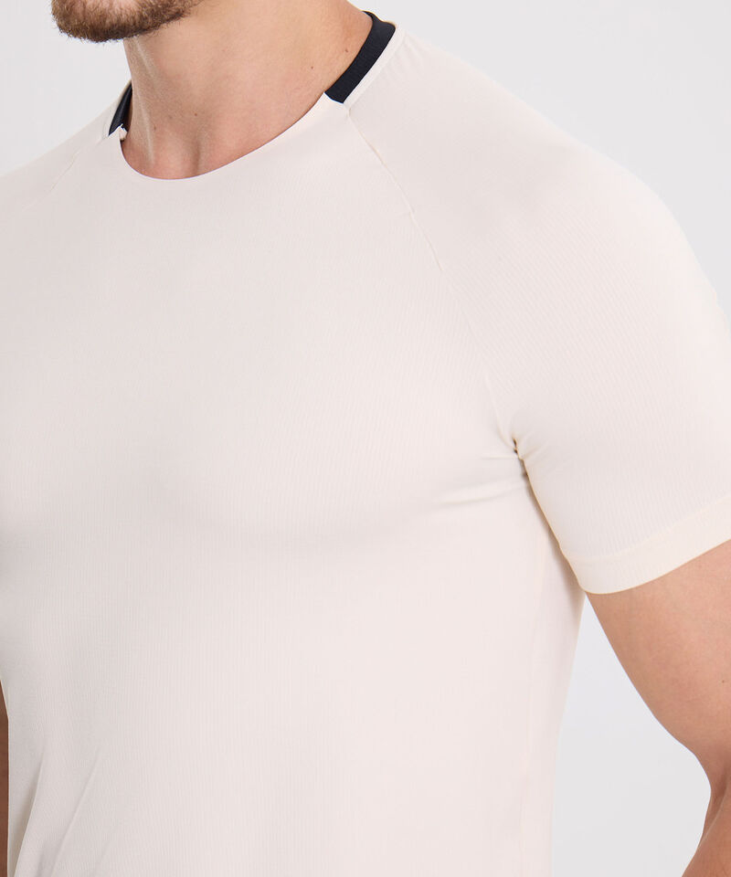 Camiseta Para Hombre Crema