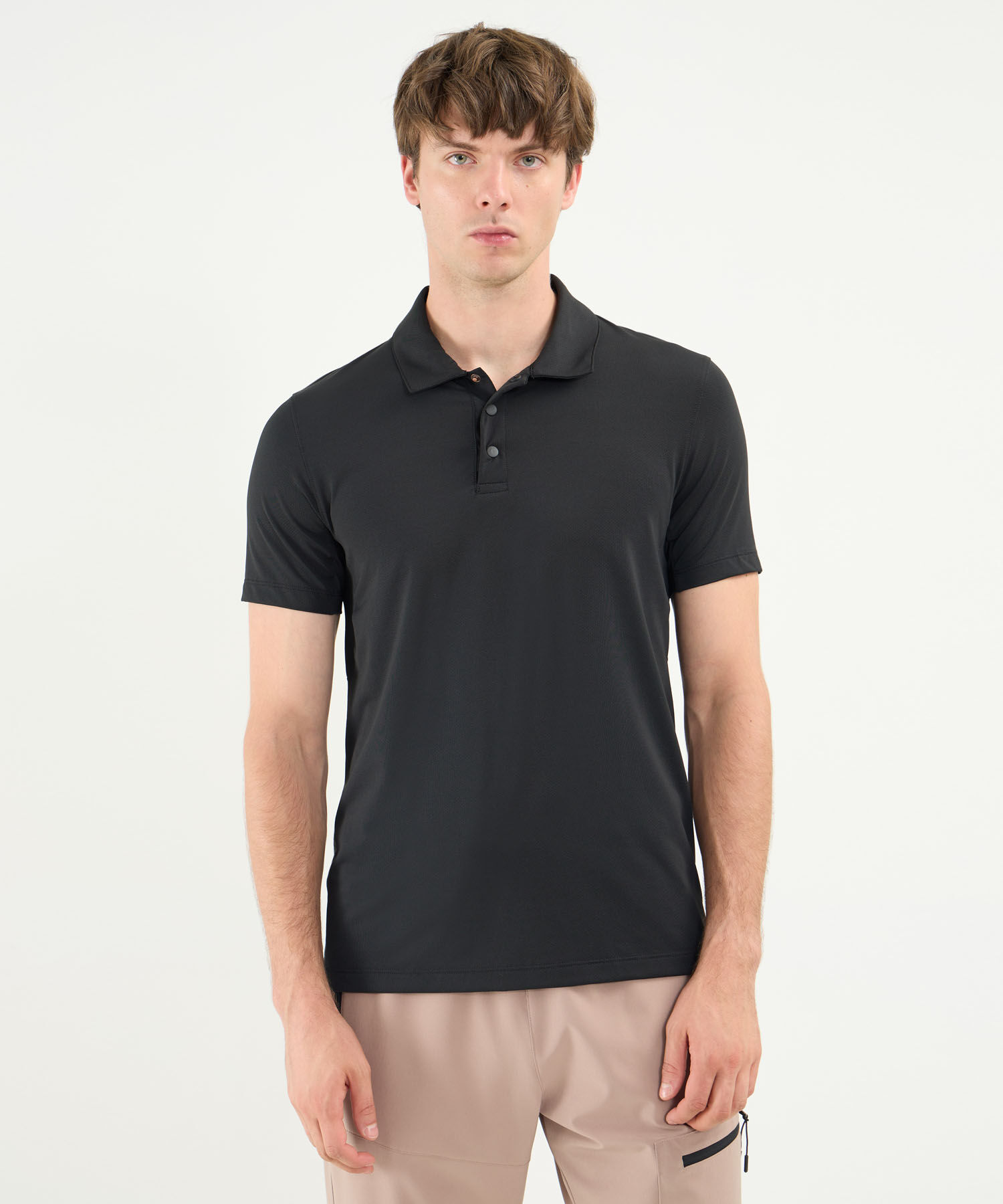 Polo Para Hombre Negro