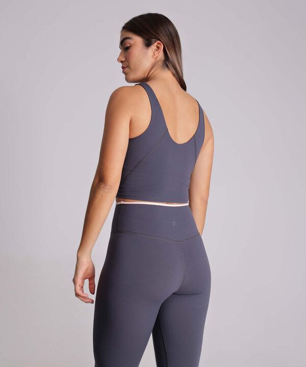Camiseta Para Mujer GrisOscuro image number null