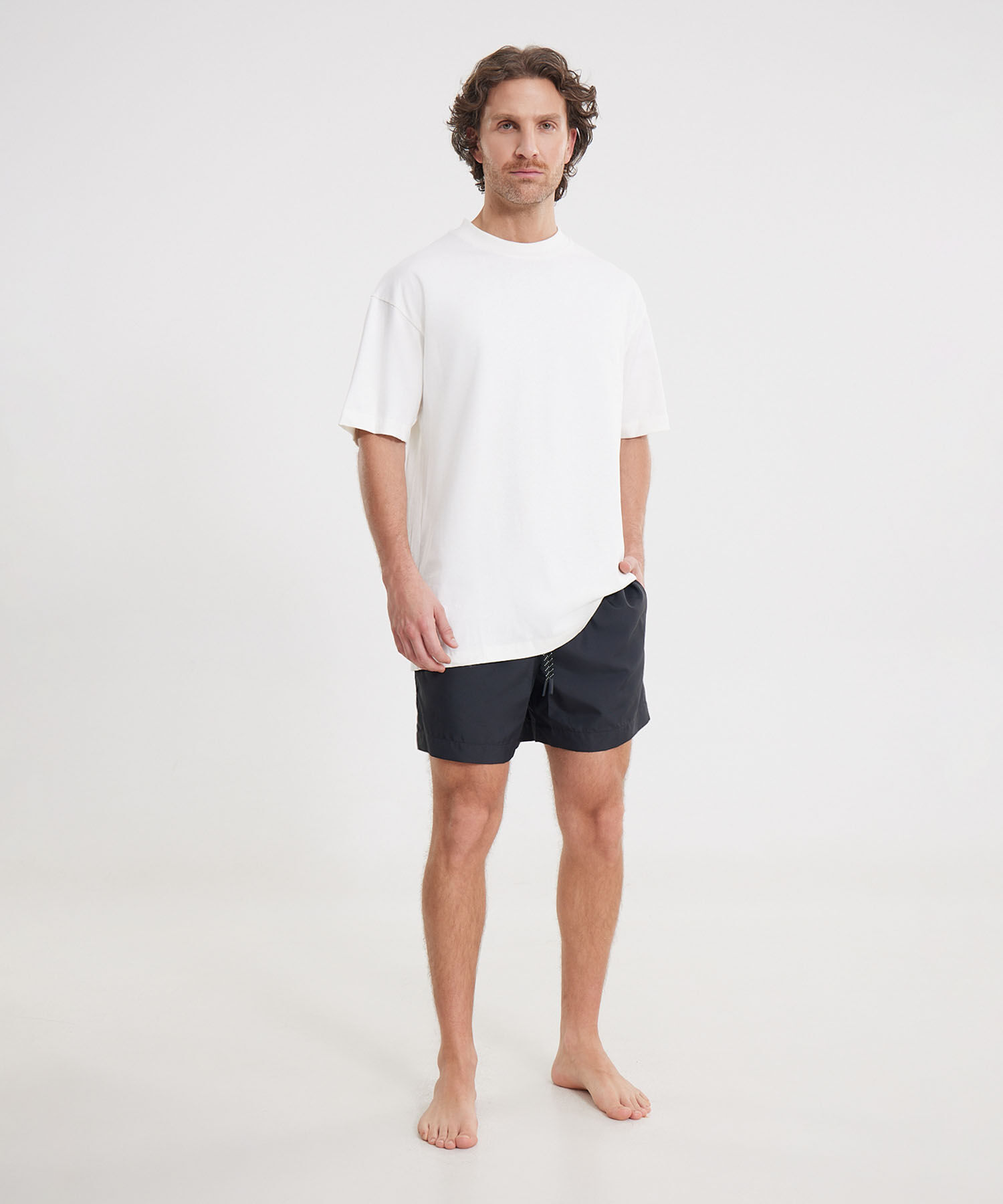 Pantaloneta Para Hombre Negro