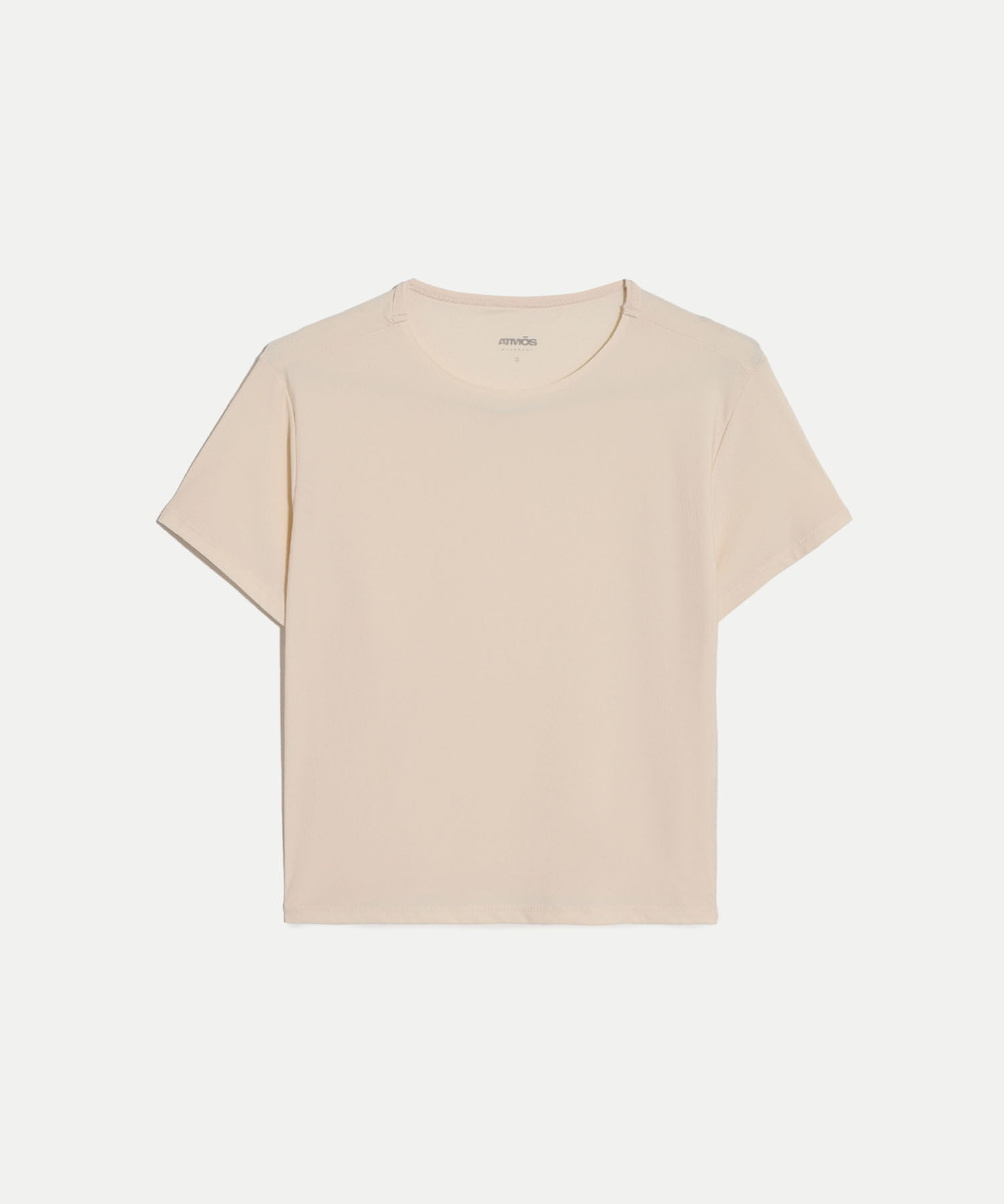 Camiseta Boxy con Bonding, Mocca
