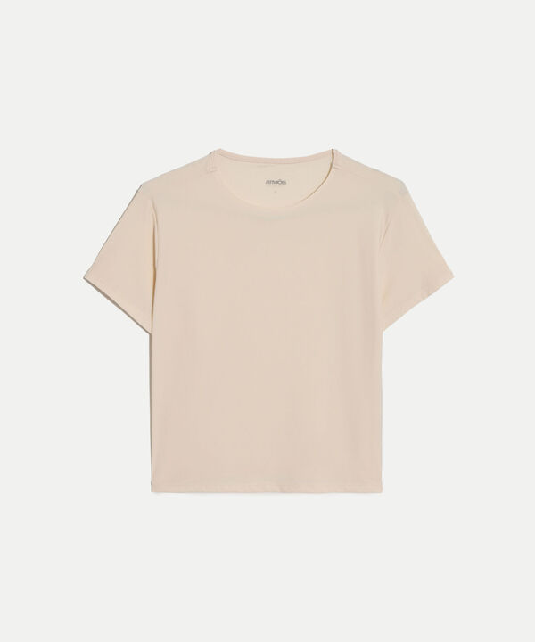 Camiseta Boxy con Bonding, Mocca image number null