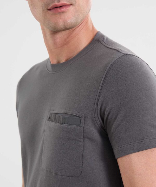 Camiseta Para Hombre GrisOscuro image number null