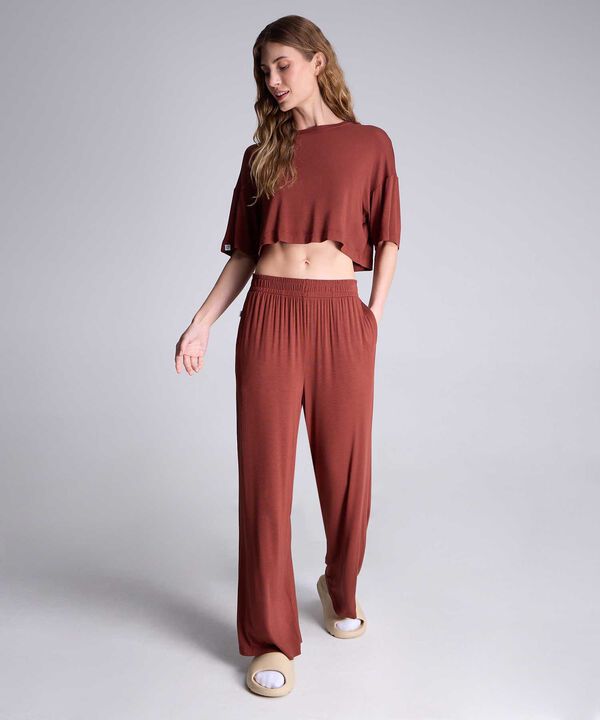 Pantalon Para Mujer Terracota image number null