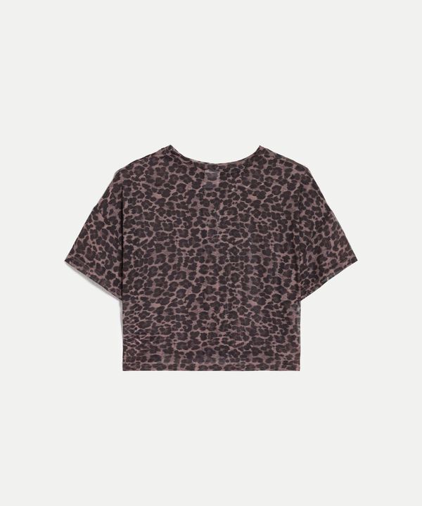 Camiseta Para Mujer CafeOscuro image number null